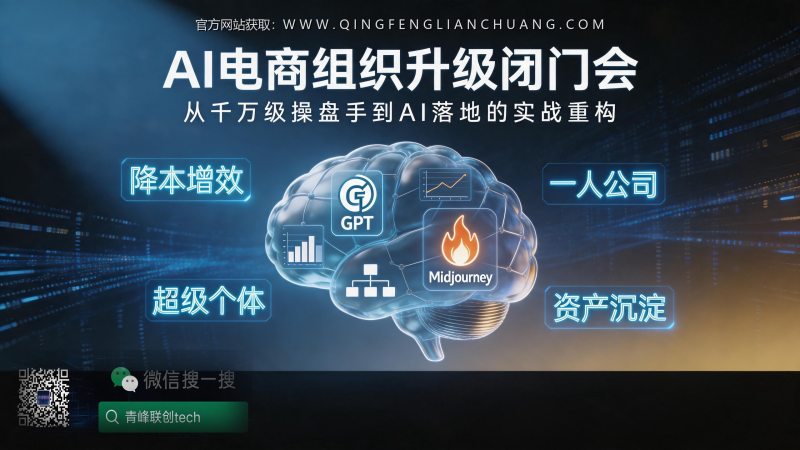 电商老板的AI落地困局：为何你砸钱买工具，员工却只会用它写周报？-青峰联创 · AI与项目变现实操工坊