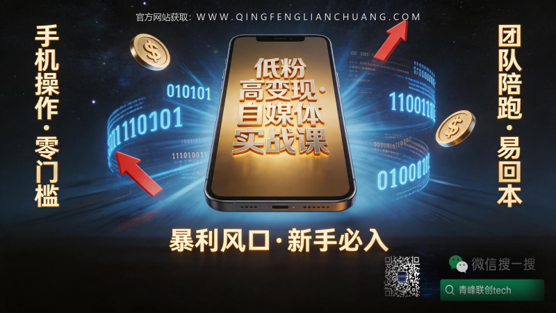 小红书低粉变现：1580元课程背后的真实逻辑与避坑指南-青峰联创 · AI与项目变现实操工坊