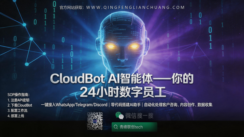 你还在被“AI自动回复”教程割韭菜吗？揭秘CloudBot数字员工部署的真实成本与封号风险-青峰联创 · AI与项目变现实操工坊