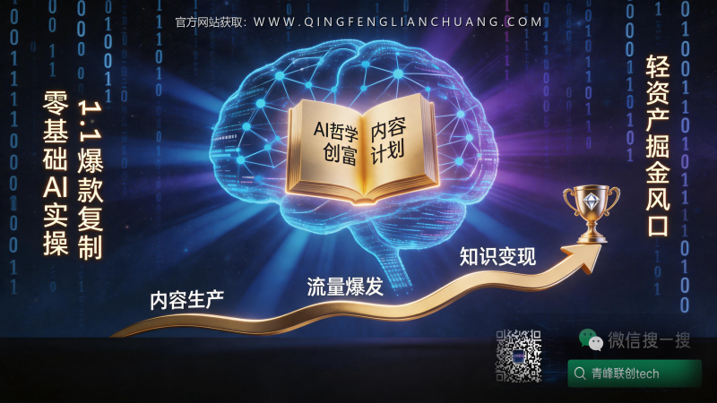 用130元撬动一个“AI哲学”账号：为什么我劝你别急着当“心理博主”？-青峰联创 · AI与项目变现实操工坊